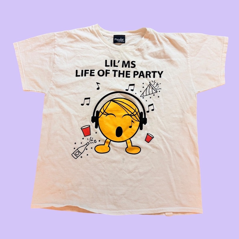 Y2K Popular Sports Lil Ms Life of the Party Graphic T-Shirt Scene #19